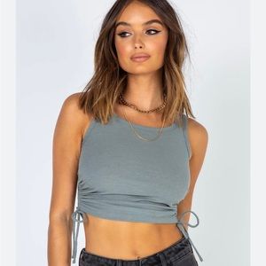 Princess Polly Madelyn Top Size 6 in Green